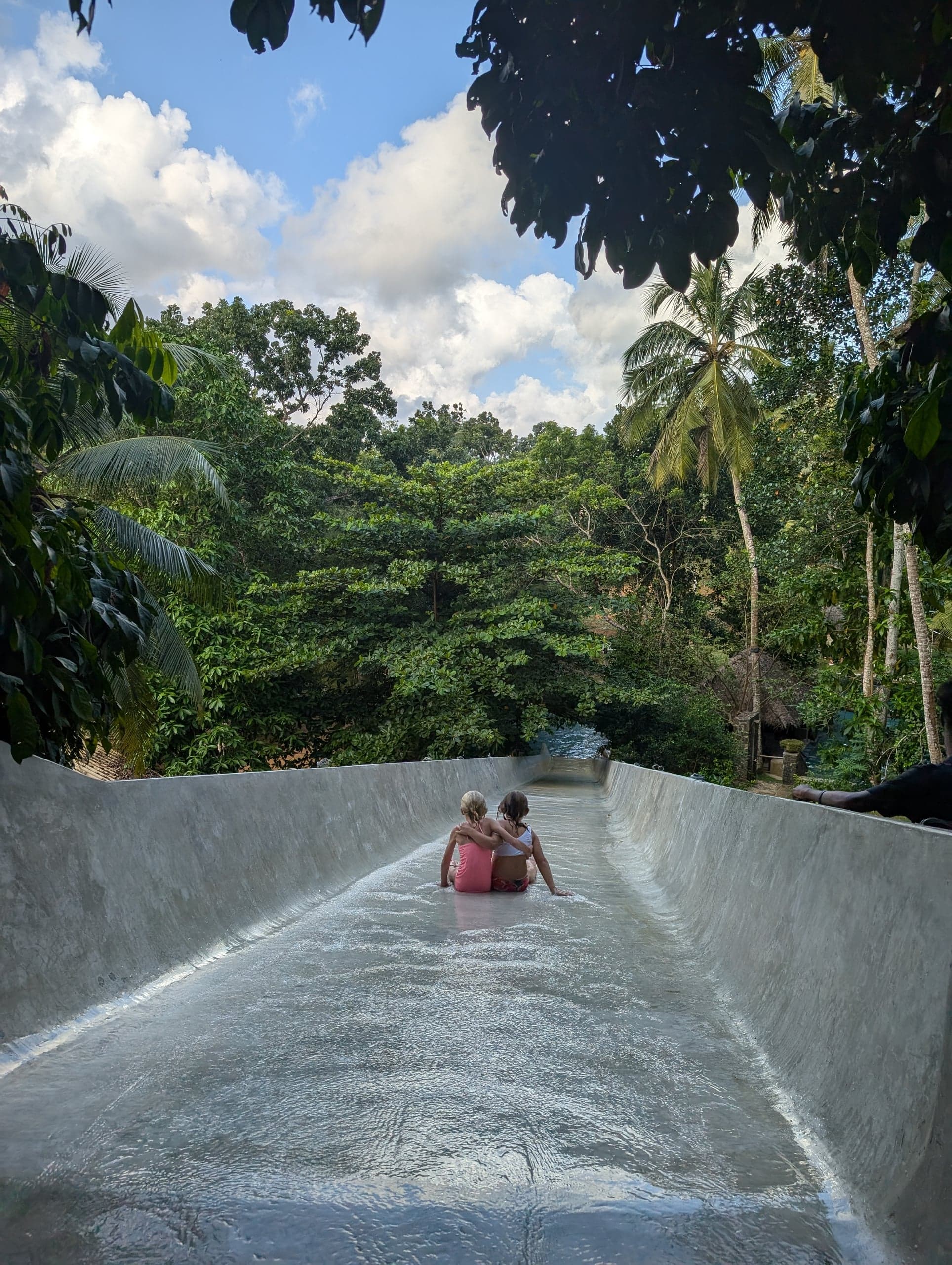 The Twister, mid-ride at Leisure Land, Galle