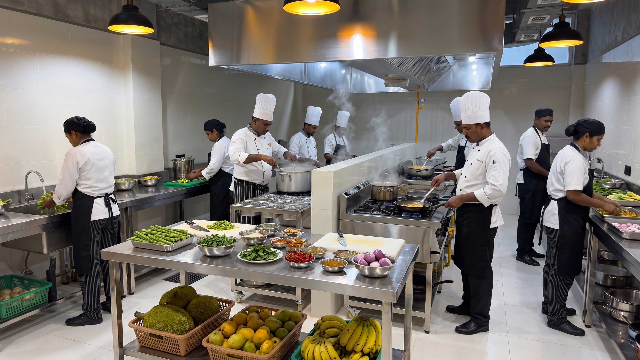 From our kitchen at Leisure Land, Galle